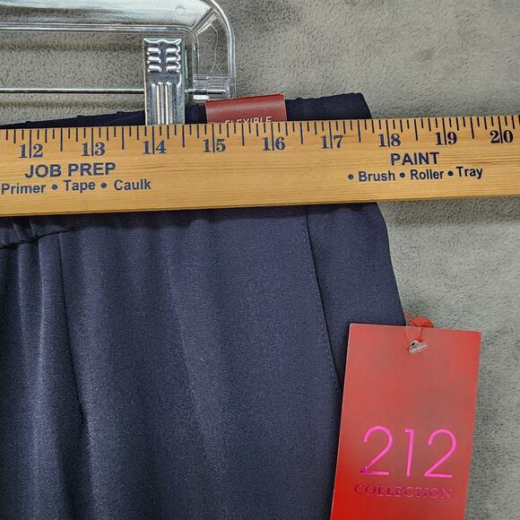NWT 212 Dress Pants Women’s 20W Short Pull-On Blue Elastic Waist Pockets Career - Picture 6 of 15